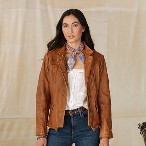 Sundance Angela Leather Jacket NWOT